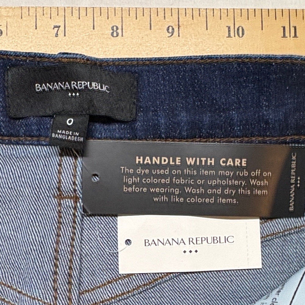 NWT Banana Republic Vintage 90s Y2K High-Rise A-Line Denim Midi Skirt‎ Dark Wash - Picture 4 of 8